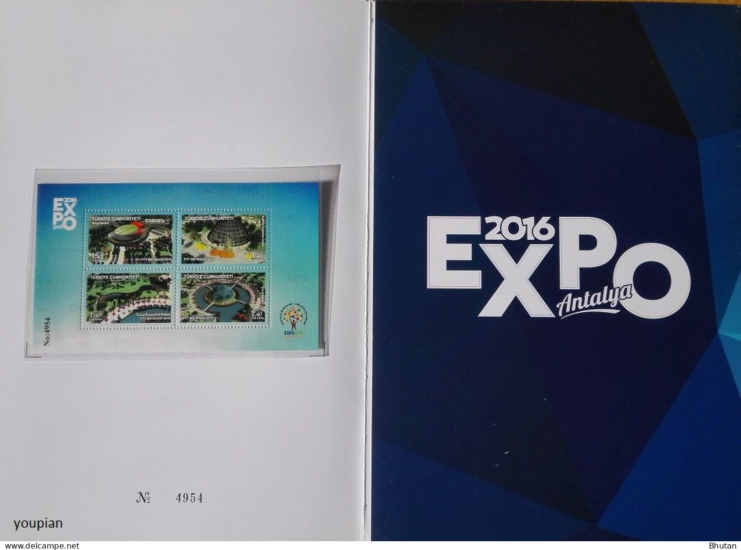 Türkiye 2016, Antalya 2016 EXPO International Stamps Exhibition, MNH S/S, Stamps Set And FDC - Portfolio - Ongebruikt