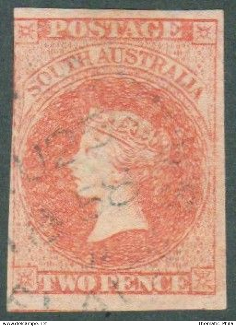 1855 South Australia Queen Victoria 2p Yv 2 Used - Used Stamps