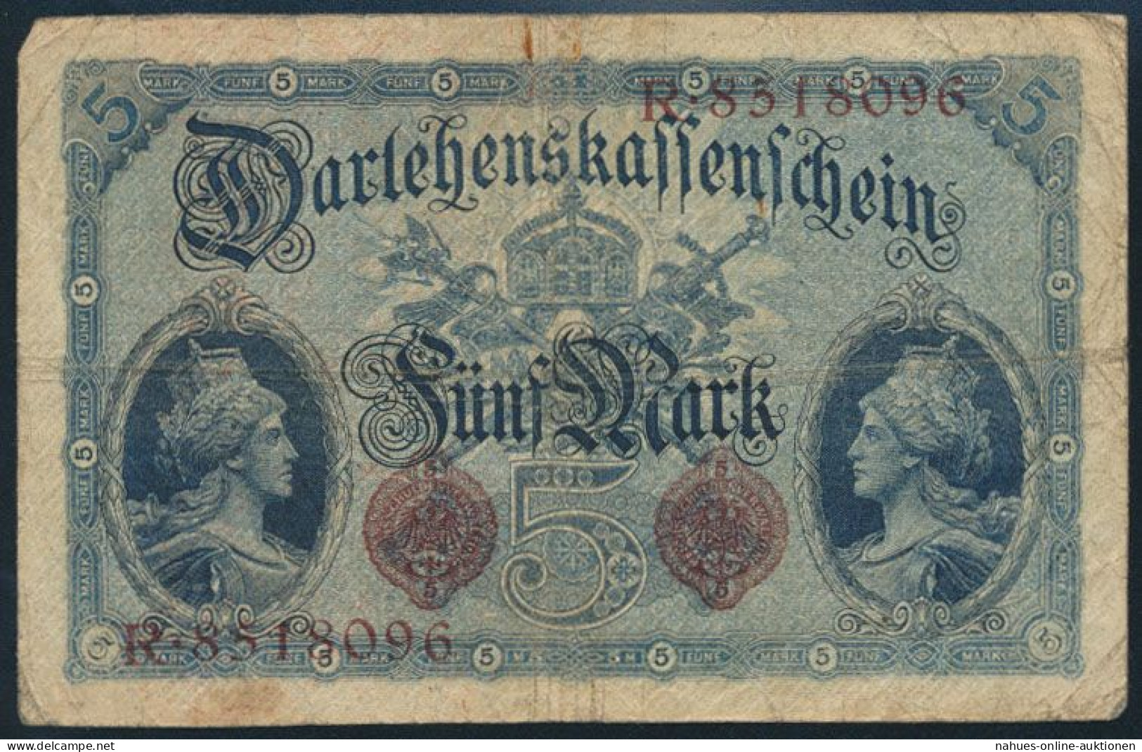 Geldschein Banknote 5 Mark Ro: 48b 05.08.1914 - Sonstige & Ohne Zuordnung