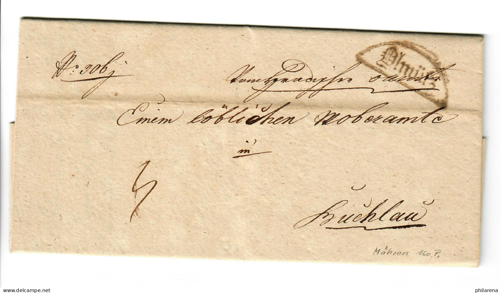 1836: Brief Aus Ölmütz Nach Buchlau - ...-1850 Vorphilatelie