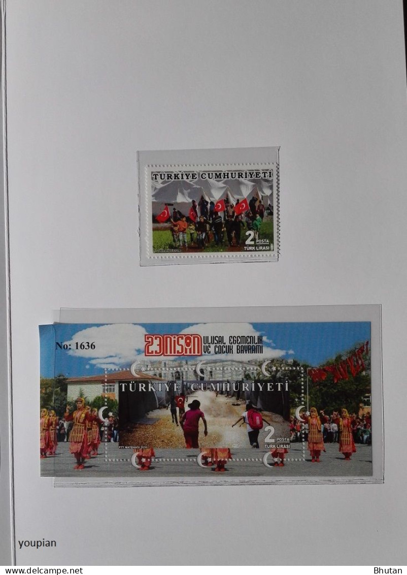 Türkiye 2018, Children's Day, MNH S/S, Single Stamp And FDC - Portfolio - Unused Stamps