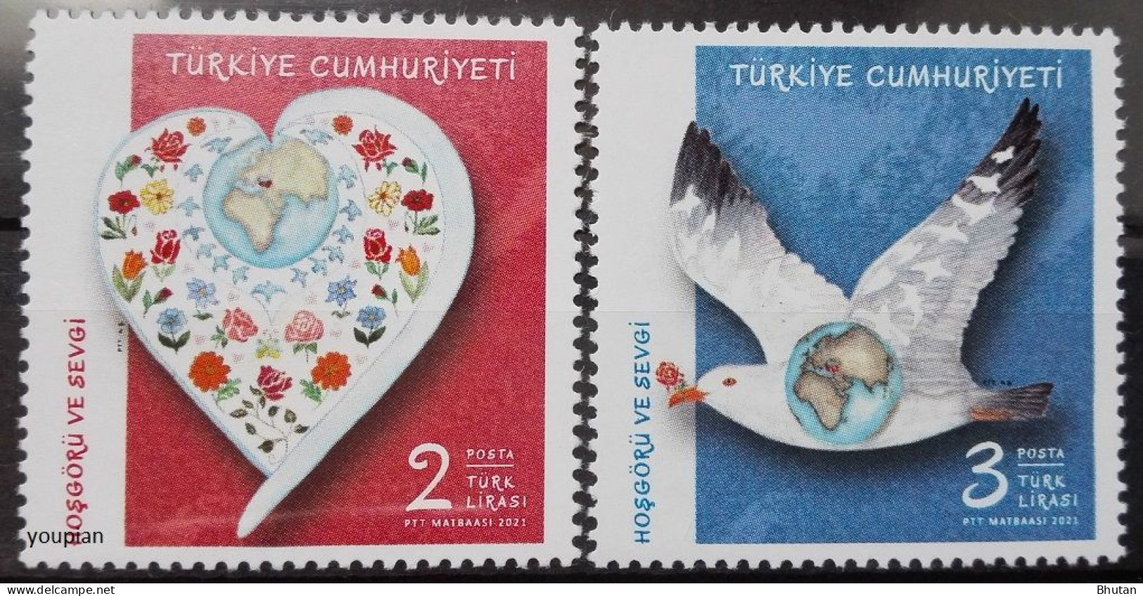 Türkiye 2021, Tolerance And Friendship, MNH Stamps Set - Neufs