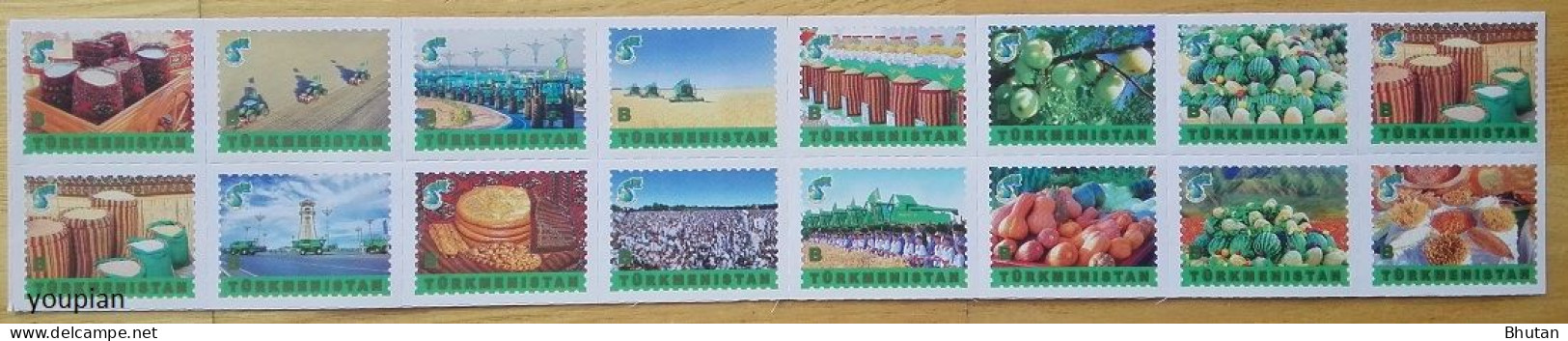 Turkmenistan 2021, Agriculture Of Turkmenistan, MNH Stamps Set - Turkménistan