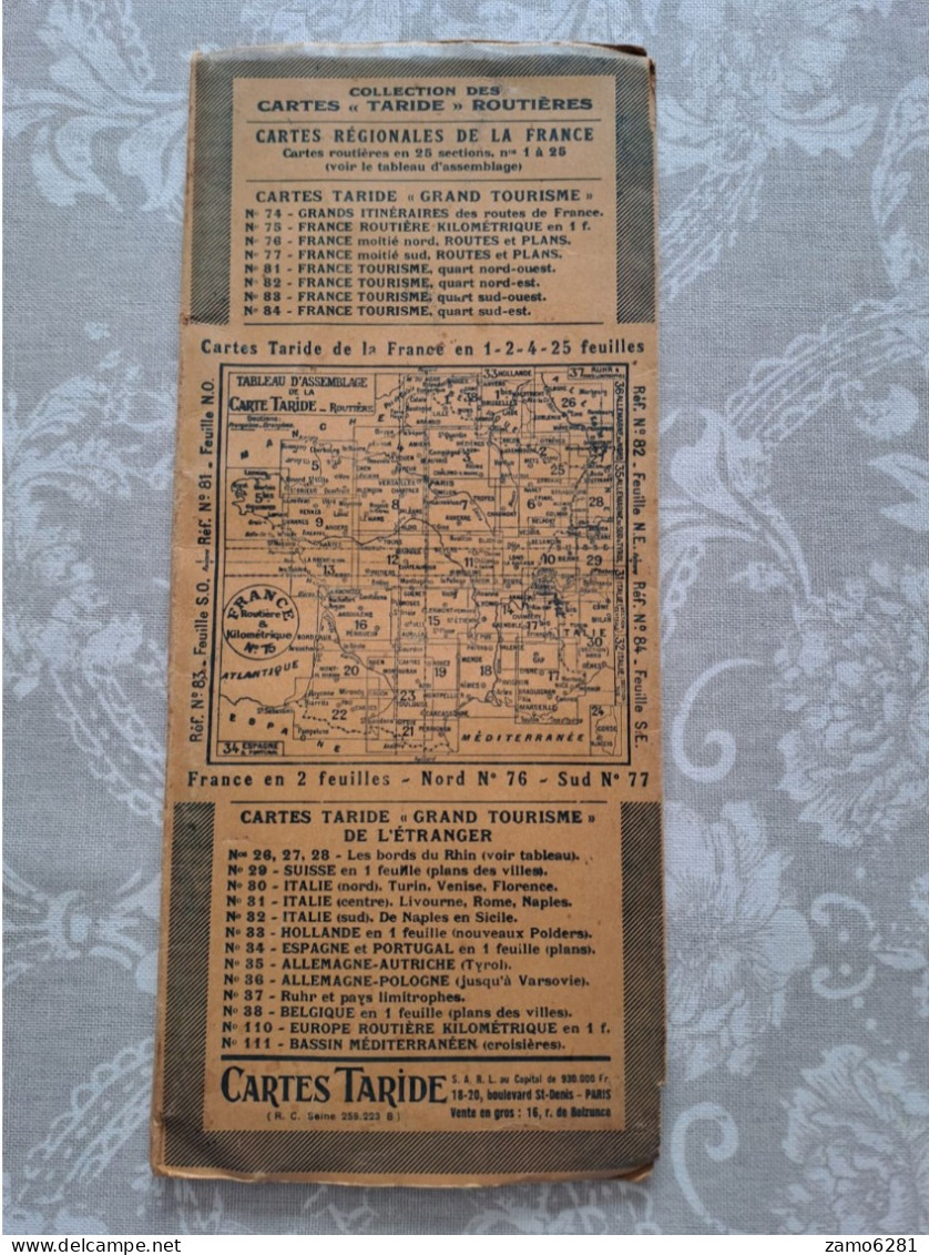 Carte Routière TARIDE Lorraine Luxembourg - Strassenkarten