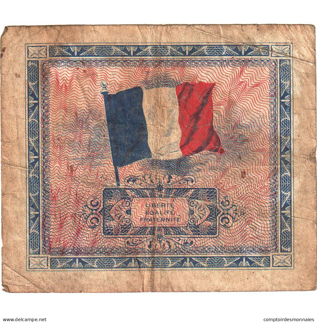 France, 10 Francs, Drapeau/France, 1944, SÉRIE 1944, TB, Fayette:VF18.1 - 1944 Flag/France