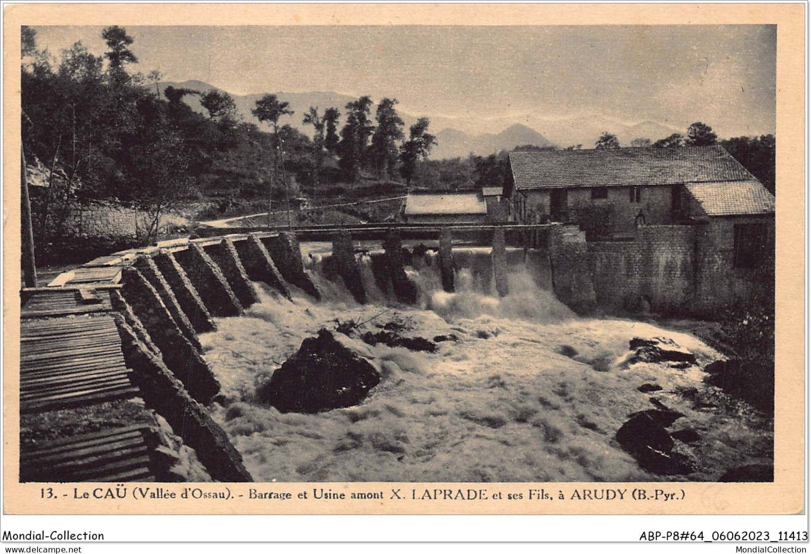 ABPP8-64-0689 - LE CAU - Barrage Et Usine Amont X Laprade Et Ses Fils à ARUDY - Arudy