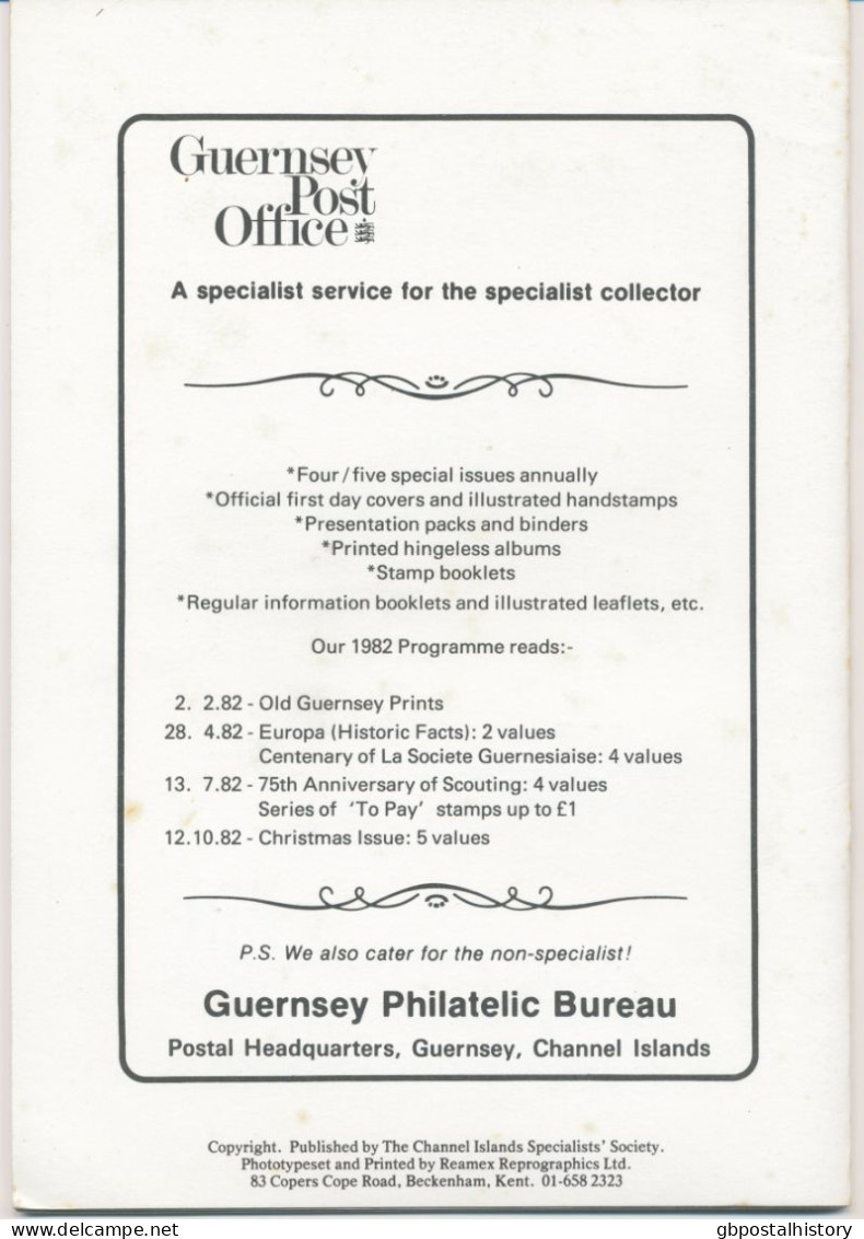GB Channel Islands Specialists' Society Volume 4 No. 3 1982, 32p. Karl Greier – Reluctant Soldier (21 Pages); Introducti - Philatélie Et Histoire Postale