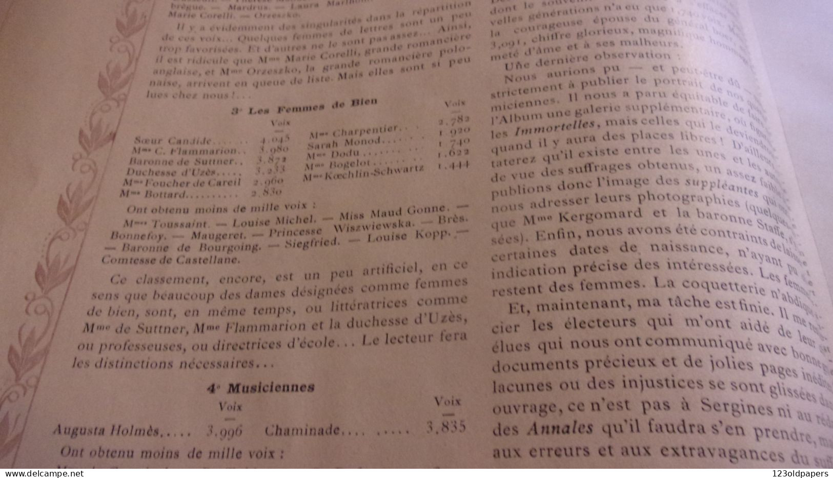 1902 L ACADEMIE DES FEMMES EMMA CALVE SARAH BERNHARDT ELEONORA DUSE ...