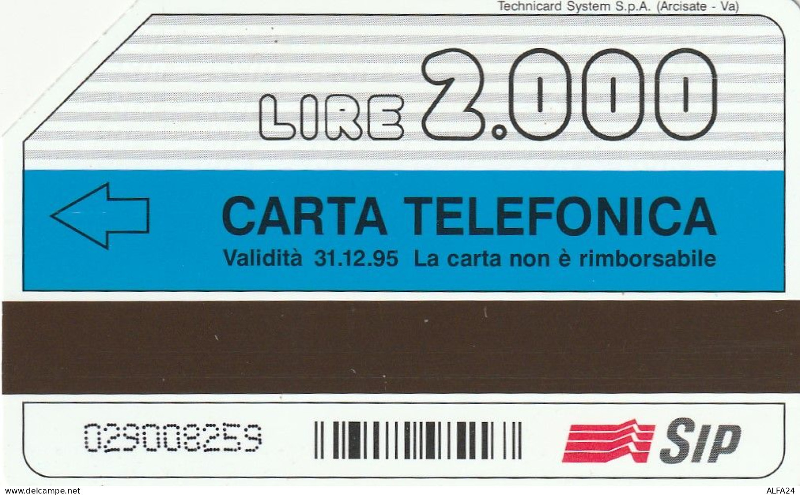 SCHEDA TELEFONICA USATA PRP 154 GASPARI  (259 U - Private - Tribute