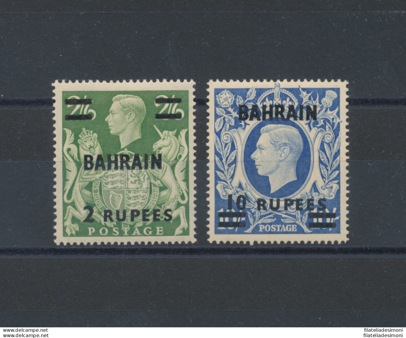 1948-49 BAHRAIN, SG 59+60a  Giorgio VI , MLH* - Other & Unclassified