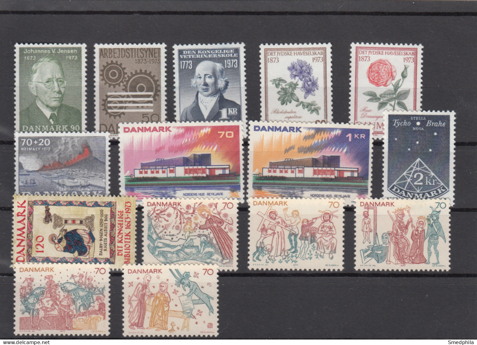 Denmark 1973 - Full Year MNH ** - Años Completos