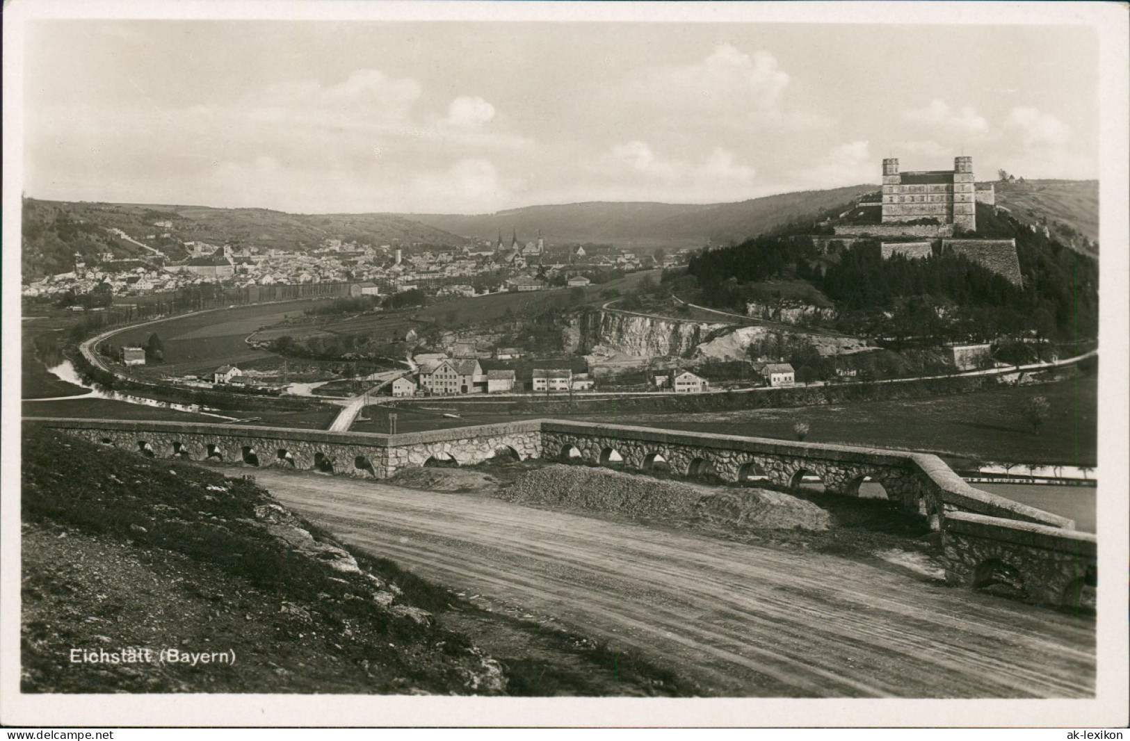 Ansichtskarte Eichstätt Blick Von Der Bergstraße Auf Die Stadt 1931 - Eichstaett