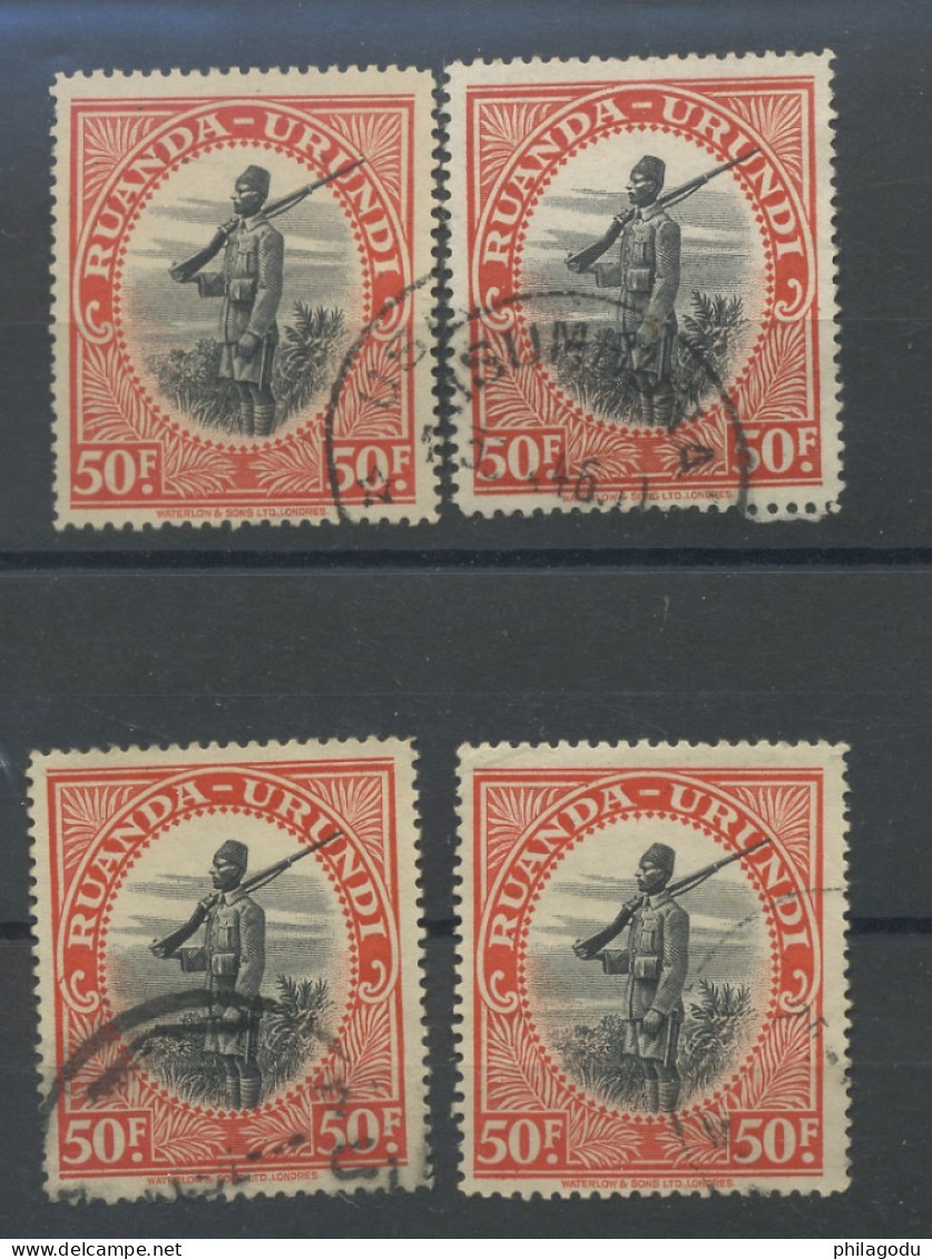 50F Soldat Ø  N°146    4x  Bel Ex.  Mooi Zegel - Used Stamps