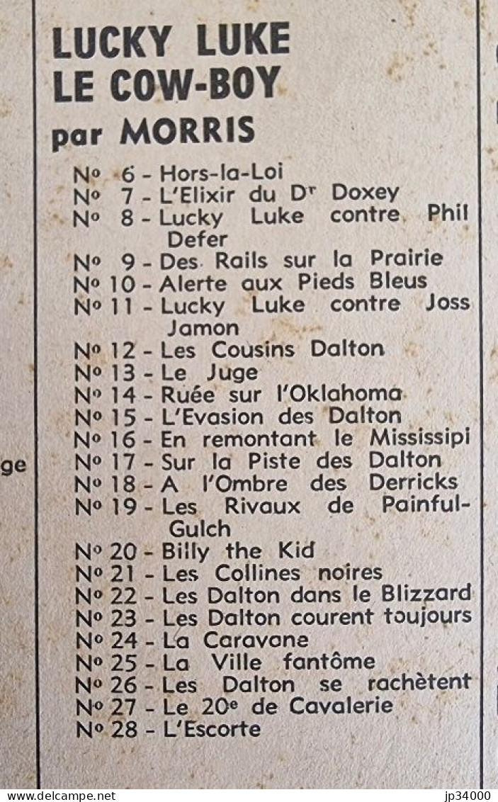 Lucky Luke VII L'élixir Du Docteur Doxey. (Morris) Dupuis 1967. Broché - Lucky Luke