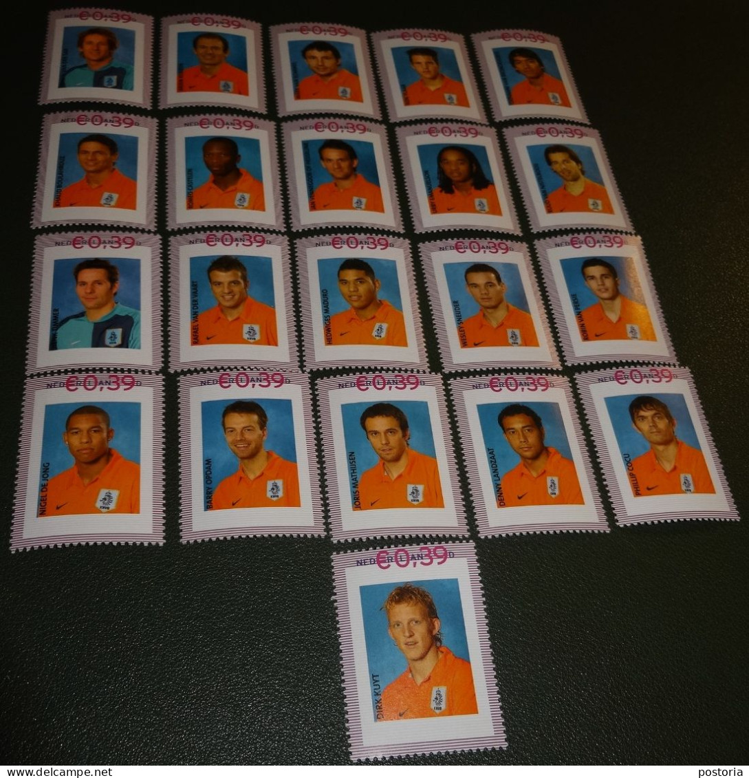 Nederland - NVPH - 20 Zegels Van V2420-F-1/F-2 én 2420 - 2006 - Persoonlijke Postfris - WK Voetbal - Oranje - Vaart Sar - Timbres Personnalisés