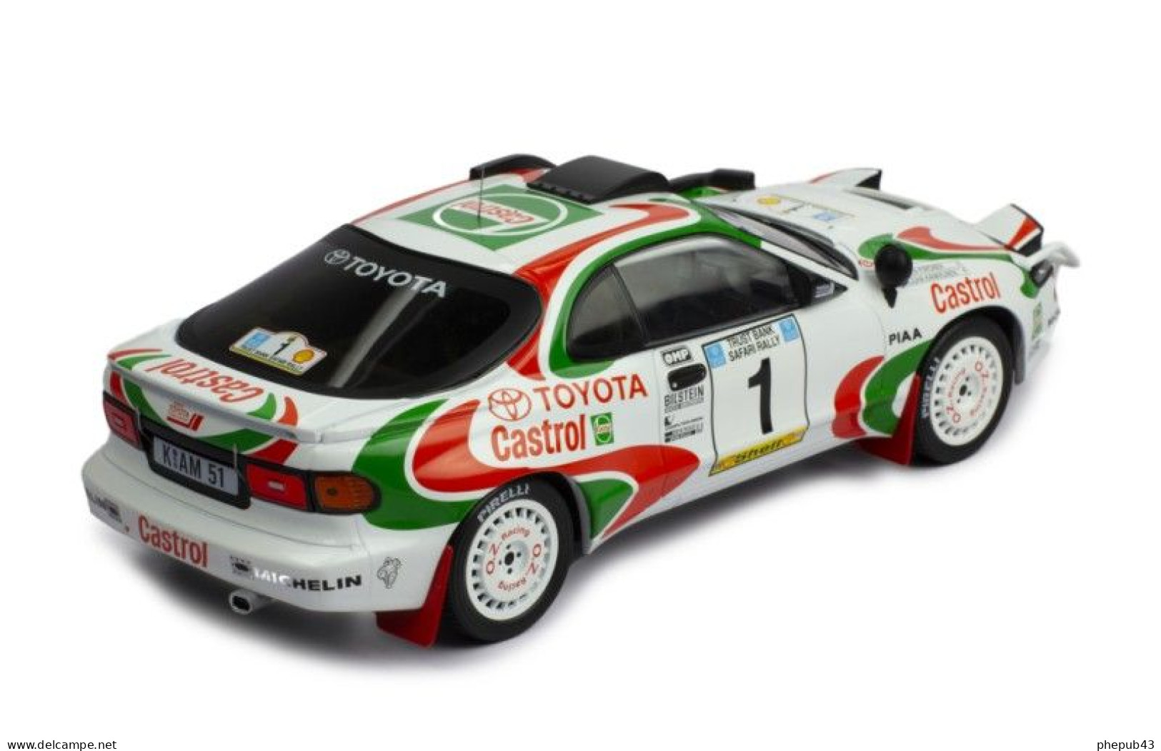 Toyota Celica Turbo 4WD (ST185) - Castrol - Safari Rally 1993 #1 - Juha Kankkunen/J. Piironen - Ixo (1:18) - Ixo