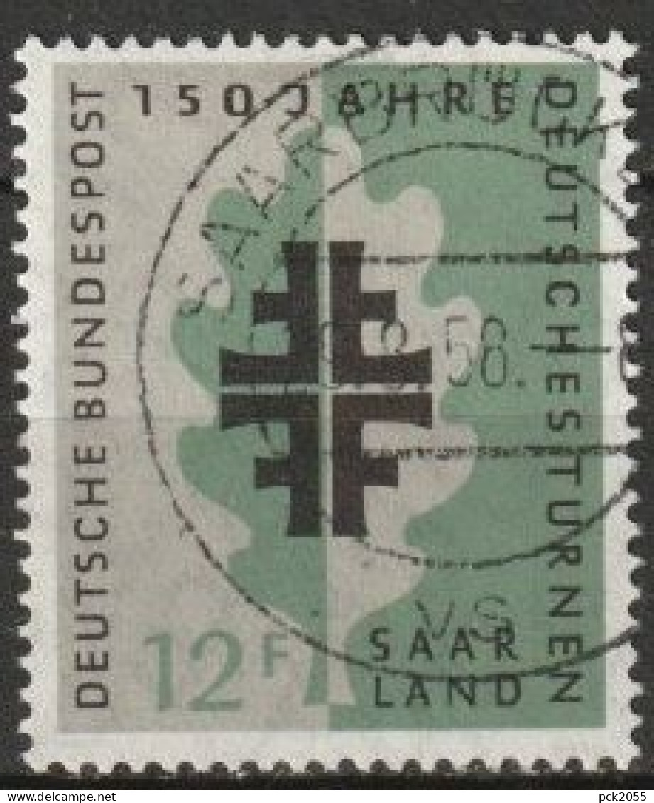 Saarland 1958 MiNr.437   O Gestempelt  150 Jahre Deutsche Turnbewegung ( A 1289 ) - Used Stamps