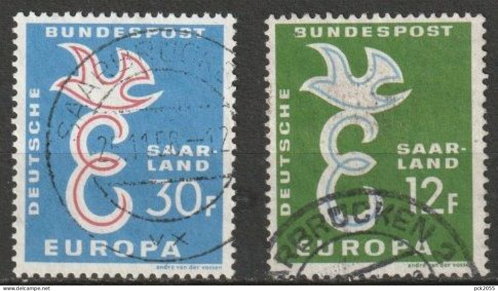 Saarland 1958 MiNr.439 - 440   O Gestempelt  Europa ( A 1328 ) - Gebraucht