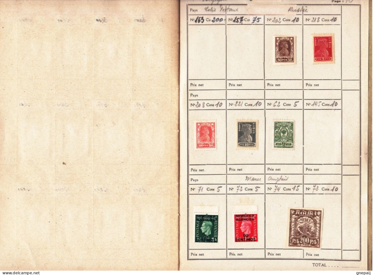 Lot Timbres Belgique, Russie Et Maroc Anglais - 1929-1941 Big Montenez