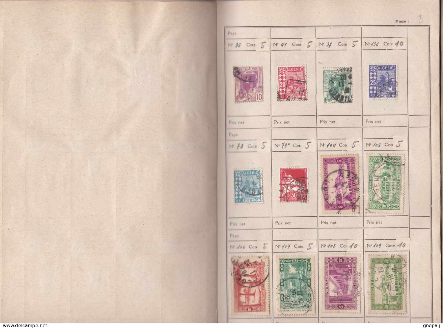 Lot de 144 timbres Maroc et Algérie