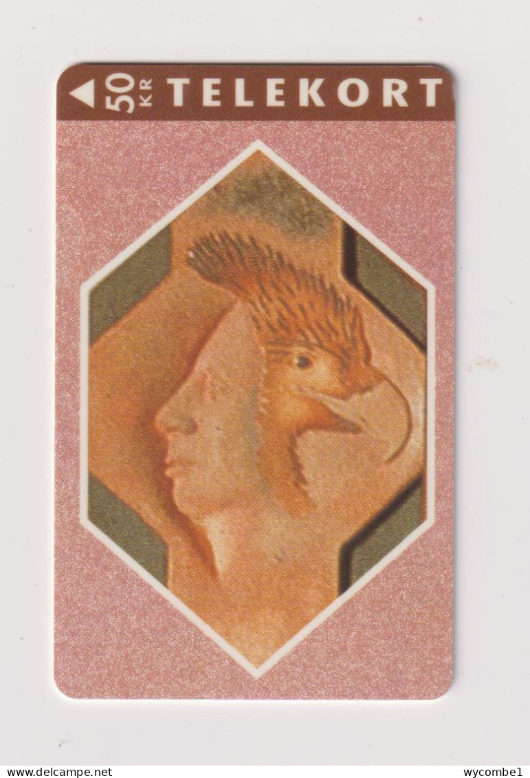 DENMARK  - Head Of Man/Eagle  Magnetic Phonecard - Dänemark