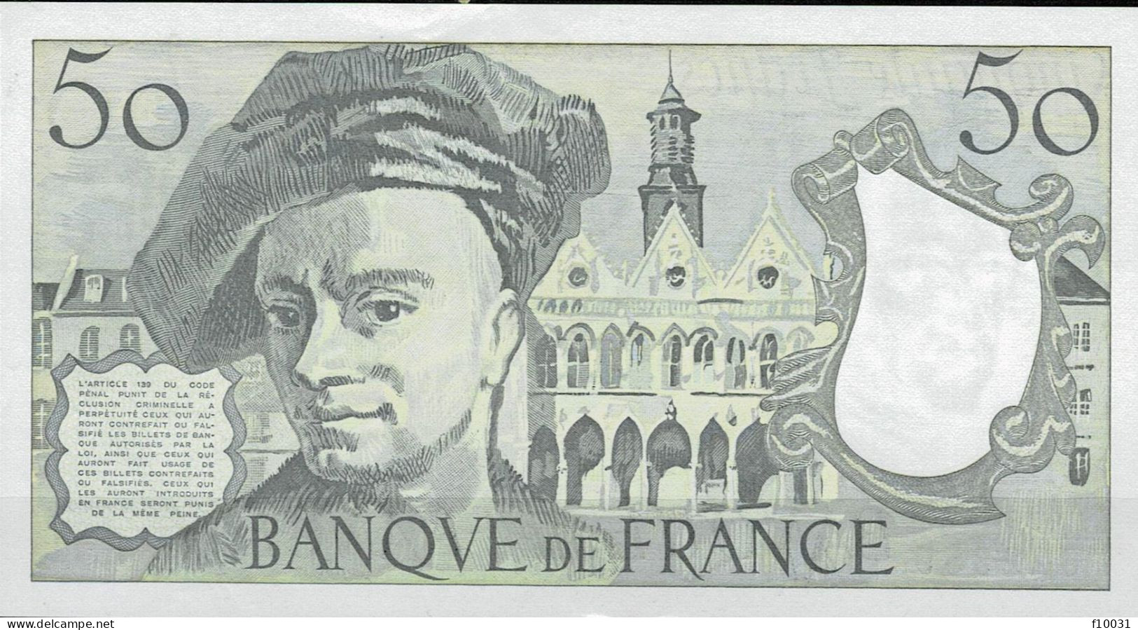 Billet FRANCE  50 Francs  1992  Neuf   1754622359  MAURICE QUINTIN  DE LA TOUR  E71 - 50 F 1976-1992 ''Quentin De La Tour''