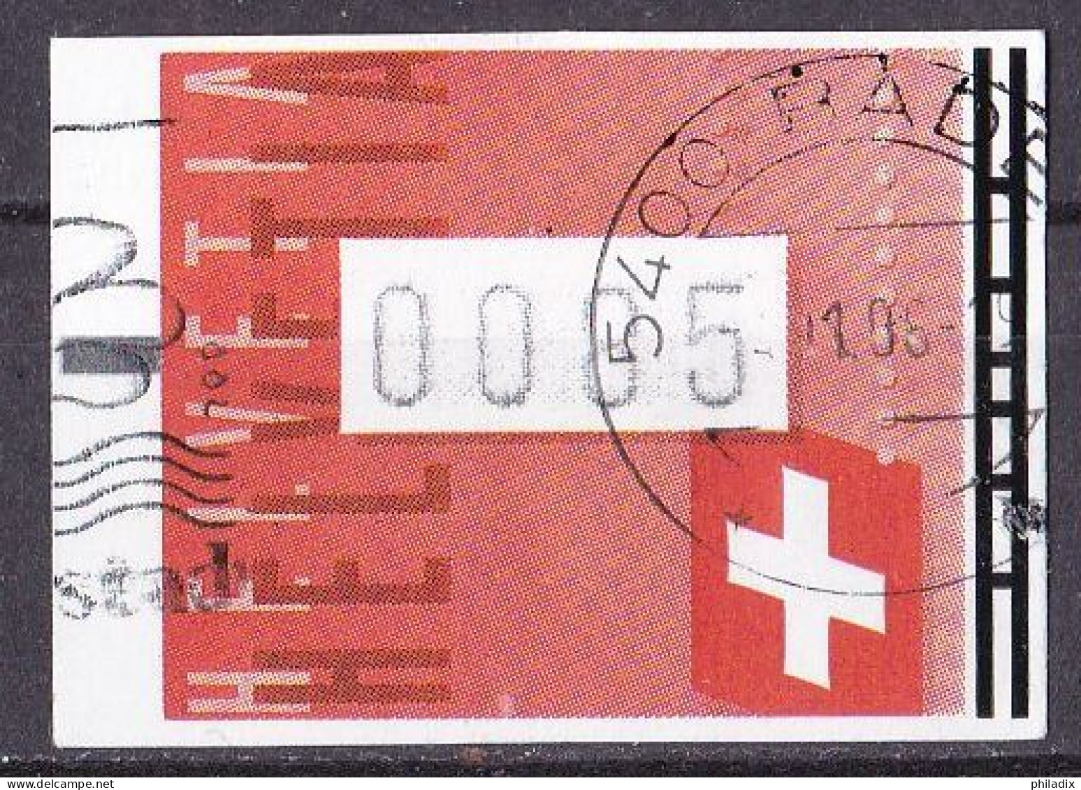 Schweiz ATM Automaten Marke (0,85) O/used (A-4-22) - Automatic Stamps
