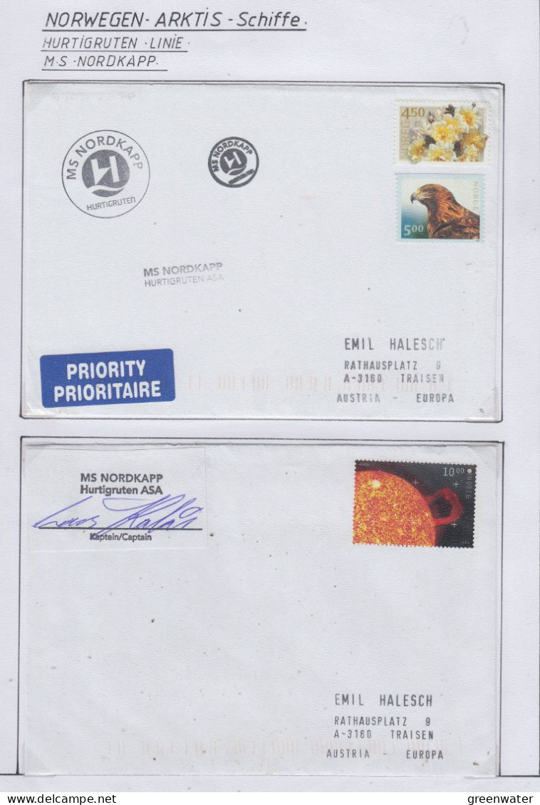 Norway Hurtigruten MS Nordkapp 2 Covers   (HI173) - Navi Polari E Rompighiaccio