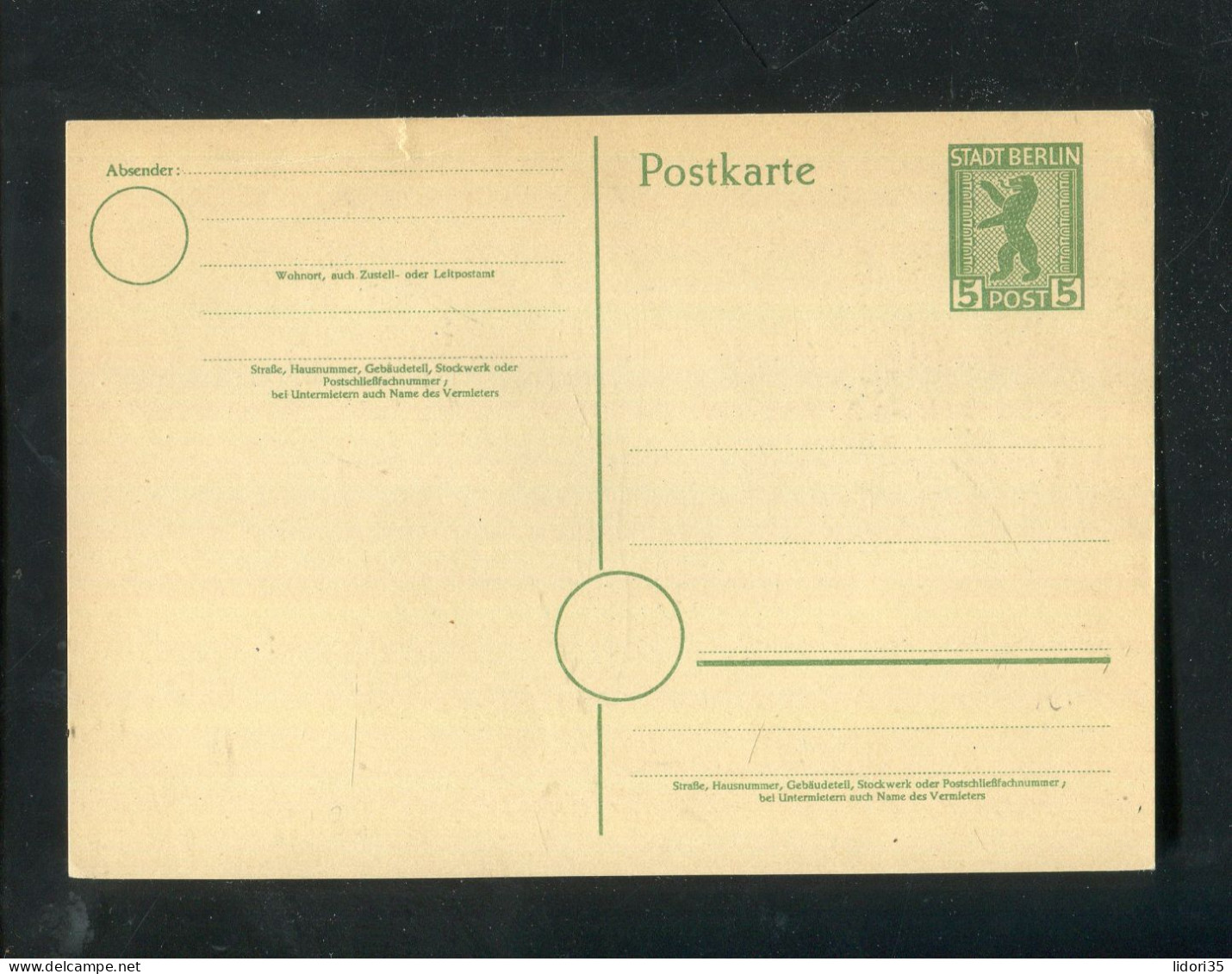 "SBZ" 1945, Postkarte Mi. P 3a ** (70145) - Berlin & Brandenburg