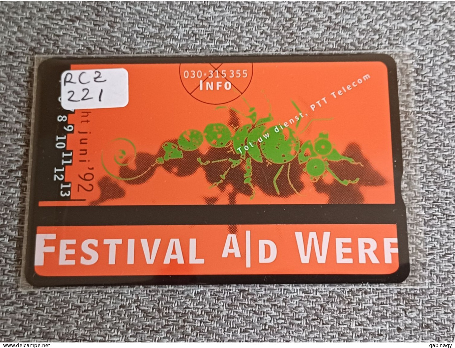 NETHERLANDS - RCZ221 - FESTIVAL A/D WERF - 1.000 EX. - Private