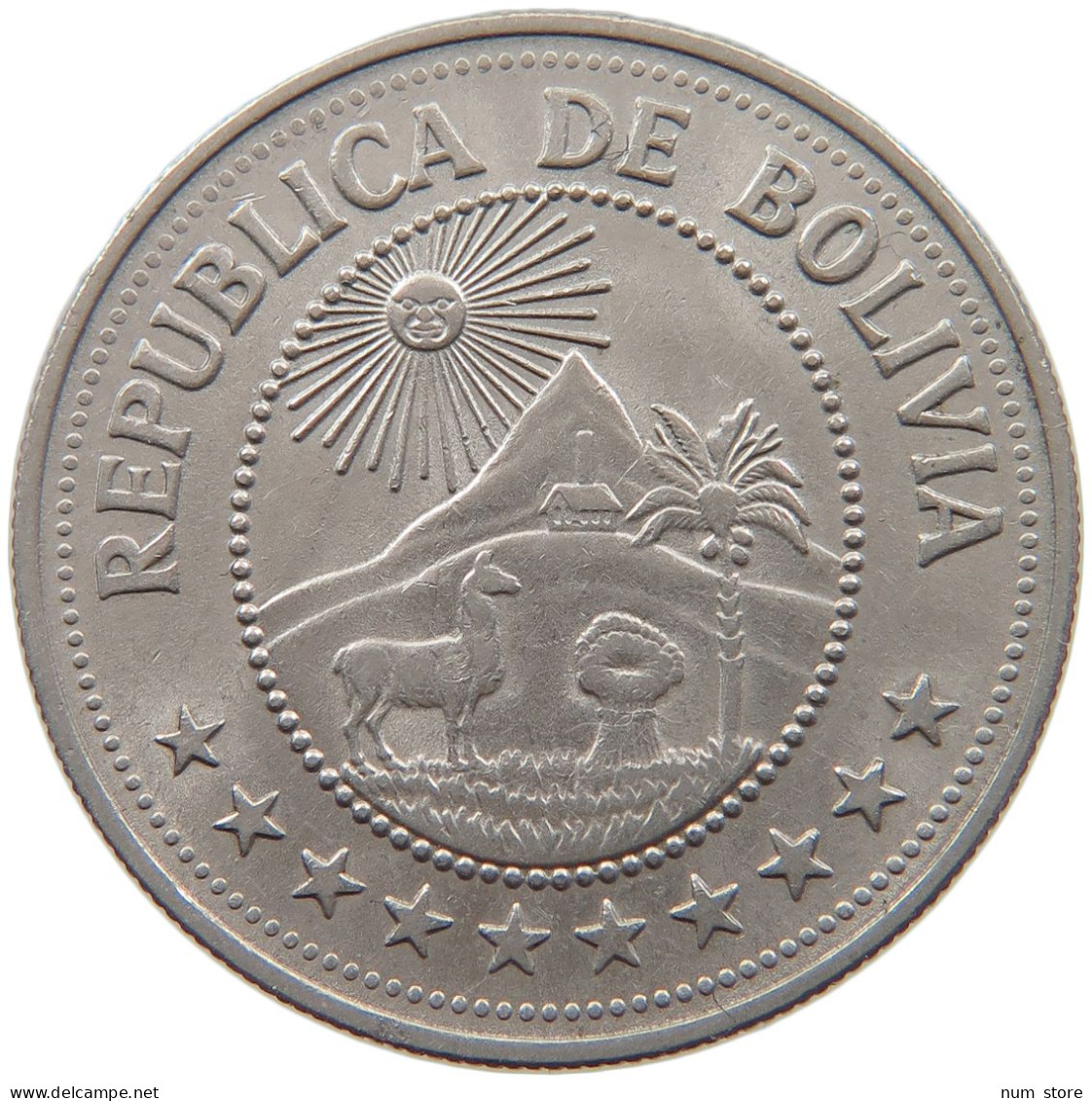 BOLIVIA 5 BOLIVIANOS 1976 #s101 0027 - Bolivia