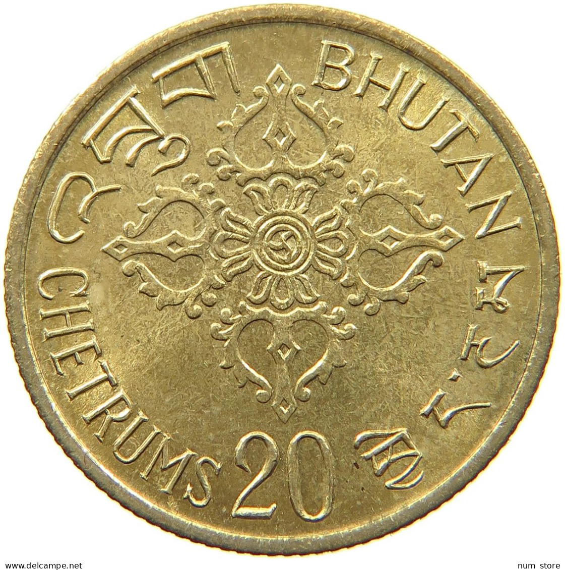 BHUTAN 20 CHETRUMS 1974 #s089 0039 - Bhutan