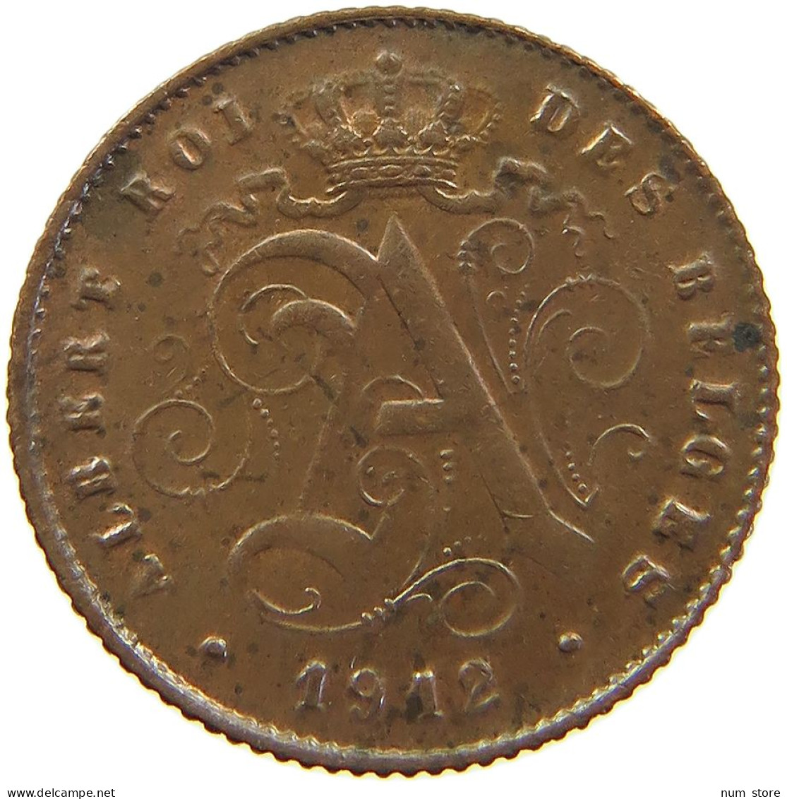 BELGIUM 1 CENTIME 1912 #s094 0531 - 1 Cent