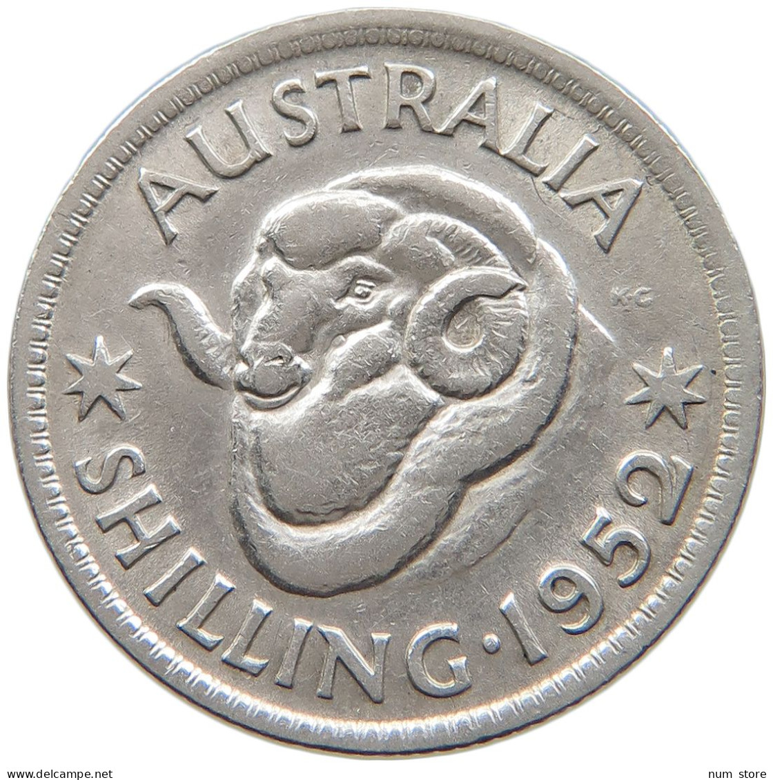 AUSTRALIA SHILLING 1952 #s099 0087 - Shilling