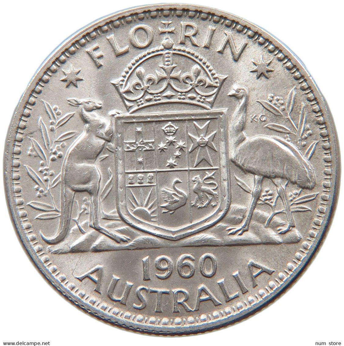 AUSTRALIA FLORIN 1960 #s101 0429 - Florin