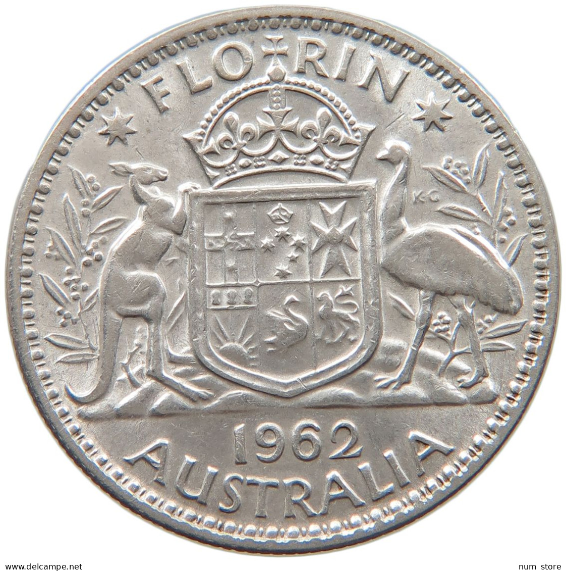 AUSTRALIA FLORIN 1962 #s101 0431 - Florin
