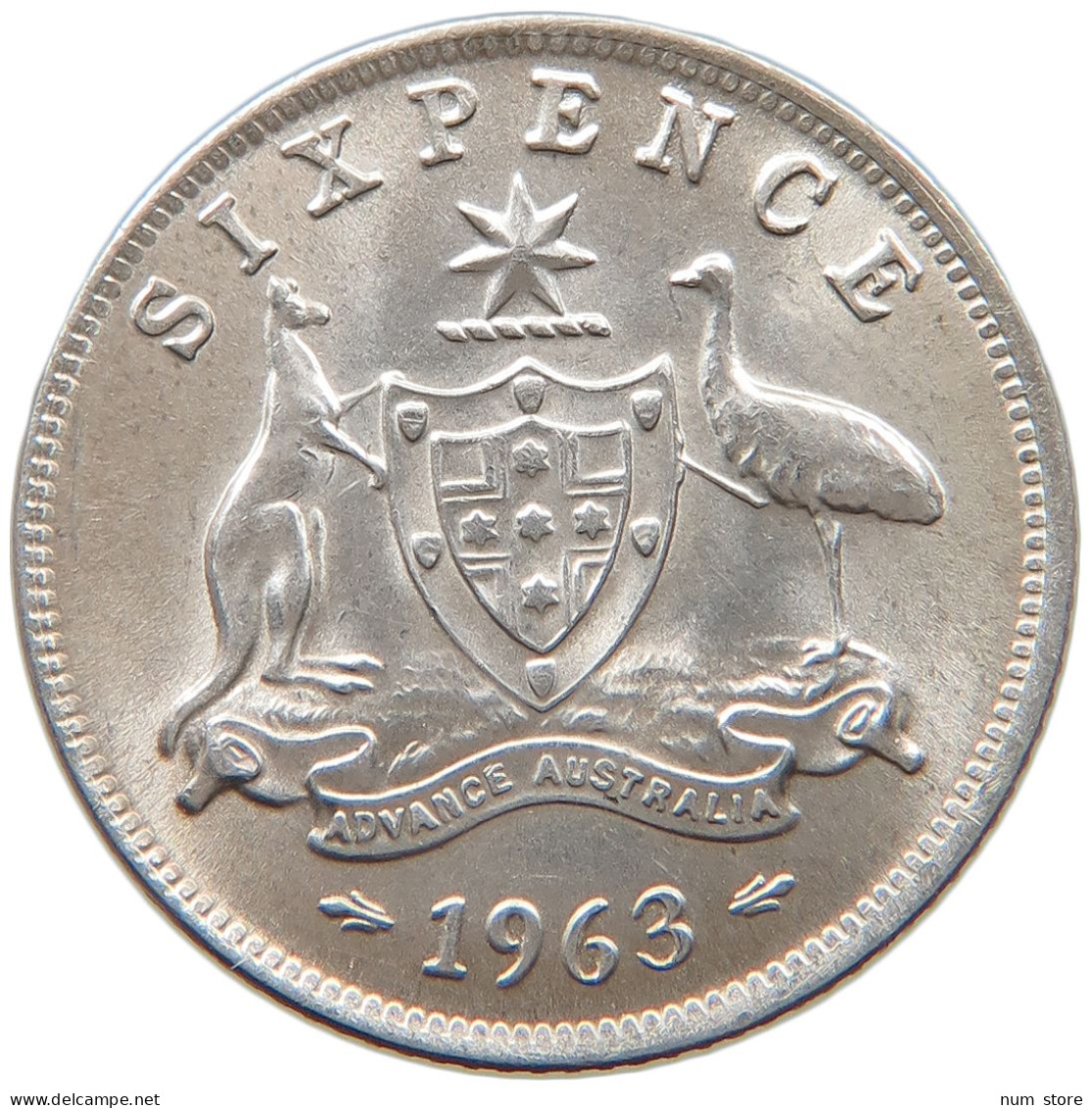 AUSTRALIA 6 PENCE 1963 #s091 0473 - Sixpence