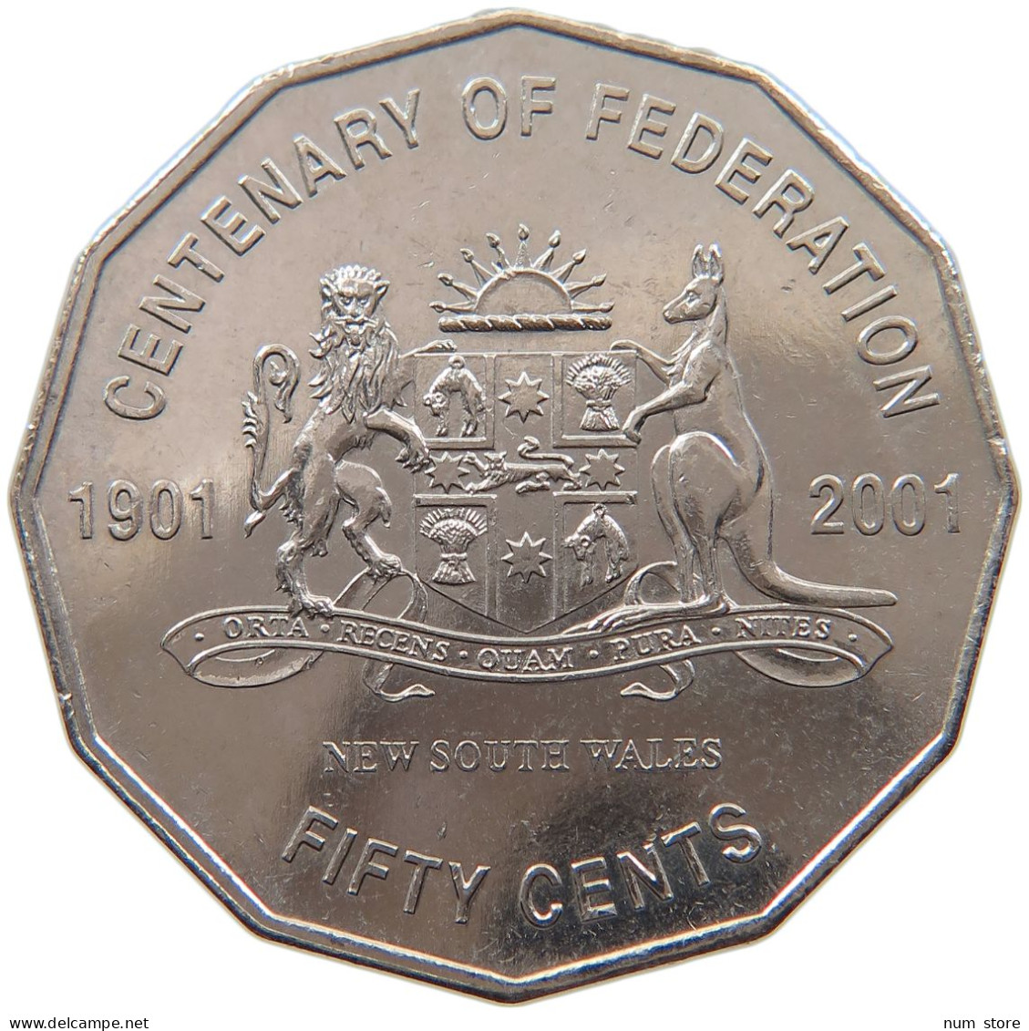 AUSTRALIA 50 CENTS 2001 NEW SOUTH WALES #s098 0115 - 50 Cents