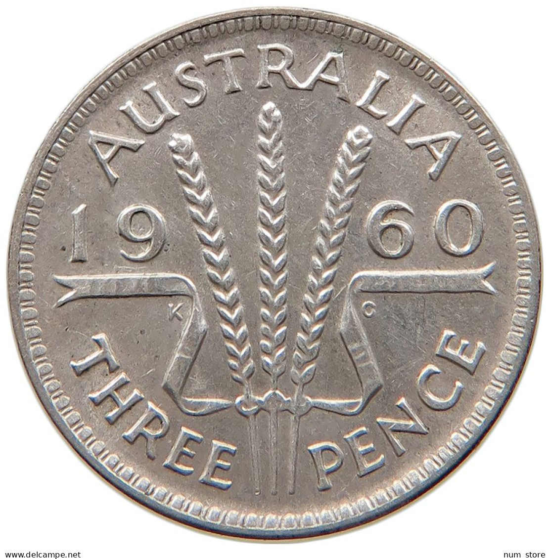 AUSTRALIA 3 PENCE 1960 #s091 0481 - Threepence