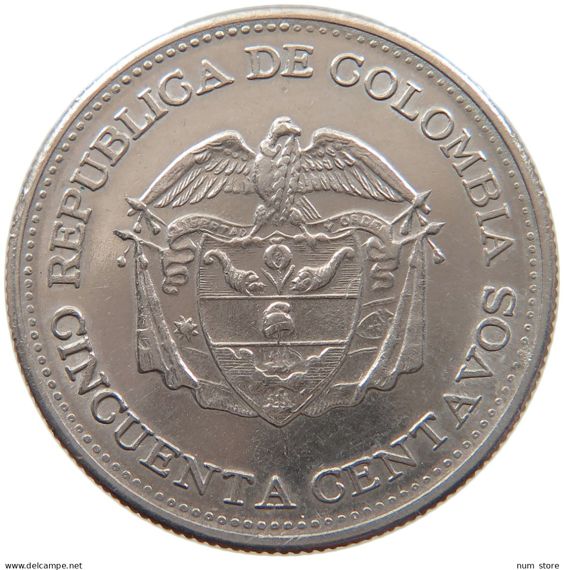 COLOMBIA 50 CENTAVOS 1959 #s092 0115 - Colombie