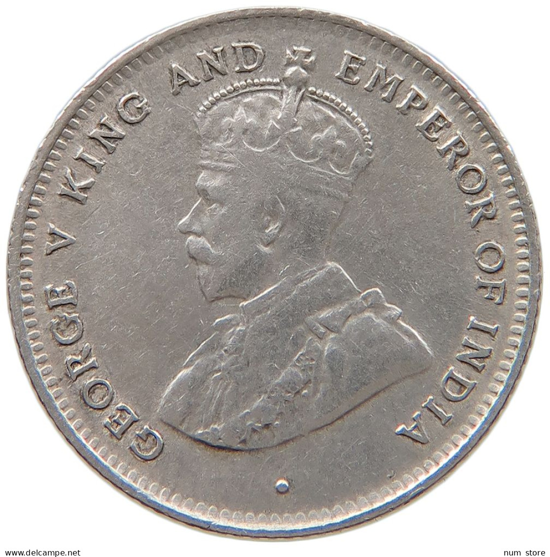 CEYLON 25 CENTS 1911 #s100 0813 - Sri Lanka