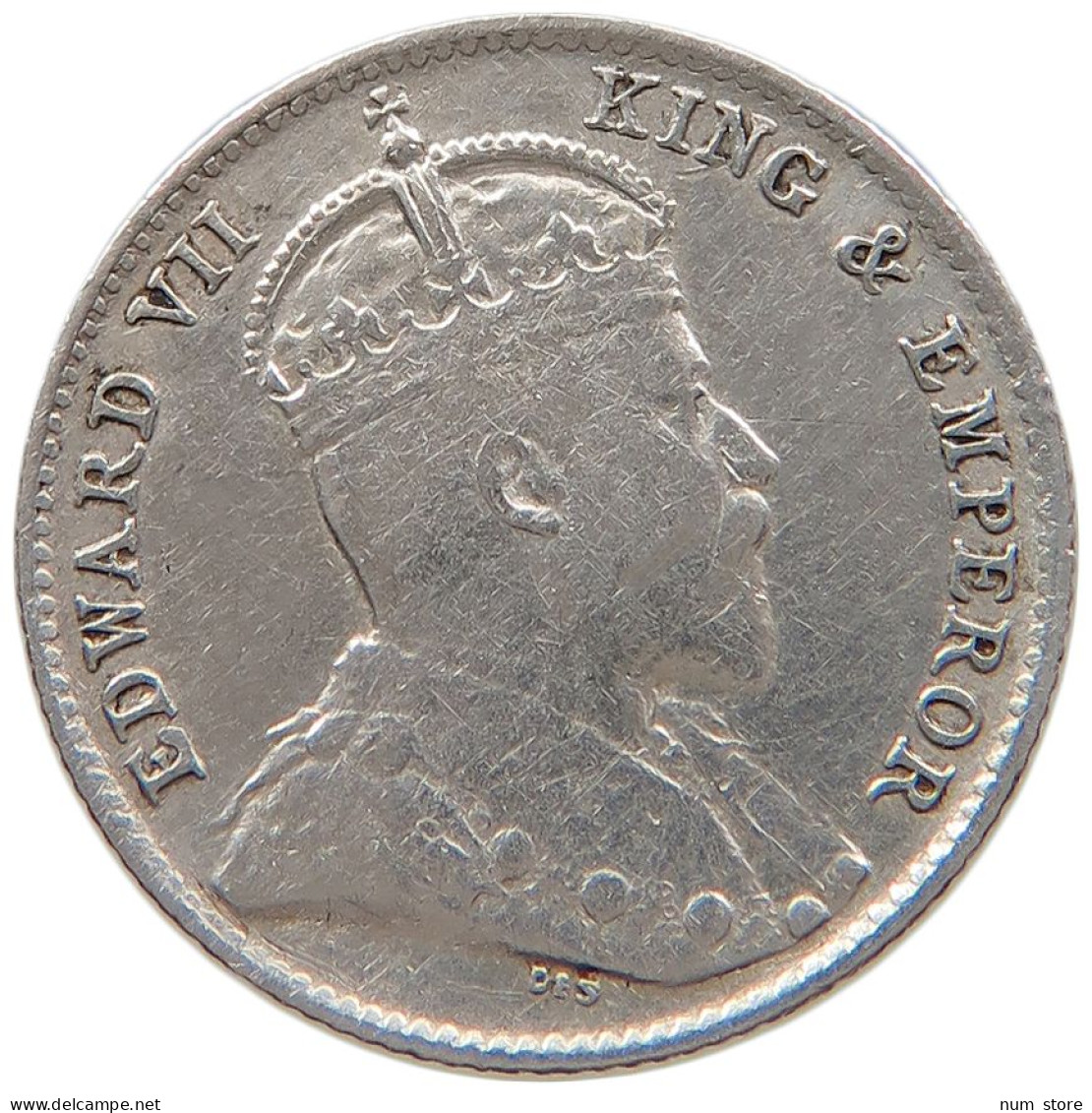 CEYLON 10 CENTS 1909 #s100 0667 - Sri Lanka