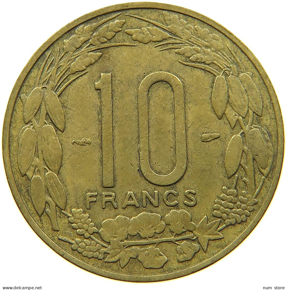 CAMEROON 10 FRANCS 1958 #s089 0177 - Kamerun