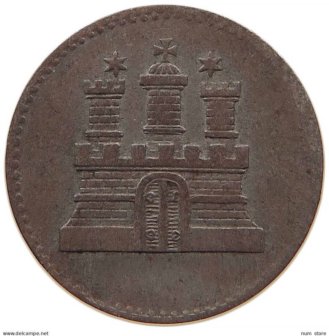 GERMAN STATES SECHSLING 1855 HAMBURG #s091 0007 - Taler En Doppeltaler