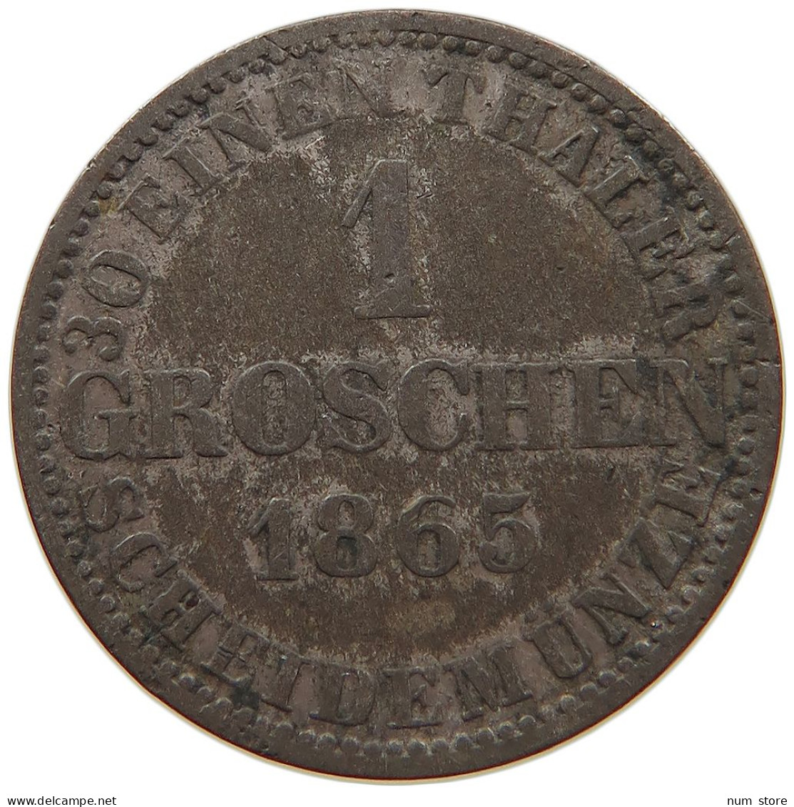 GERMAN STATES GROSCHEN 1865 HANNOVER Georg V. (1851-1866) #s091 0149 - Taler & Doppeltaler