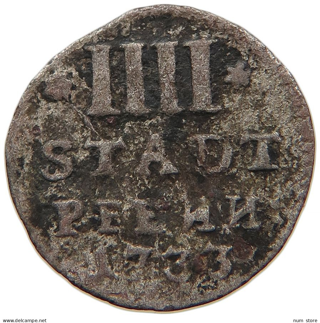 GERMAN STATES 4 PFENNIG 1733 HILDESHEIM #s091 0057 - Taler & Doppeltaler