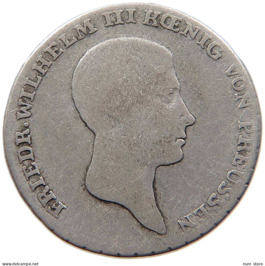 GERMAN STATES 1/6 TALER 1814 B BRANDENBURG PREUSSEN Friedrich Wilhelm III. 1797-1840 #s101 0377 - Taler Et Doppeltaler