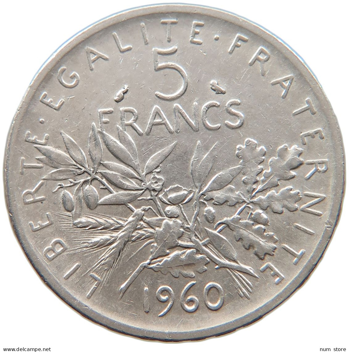 FRANCE 5 FRANCS 1960 #s101 0473 - 5 Francs