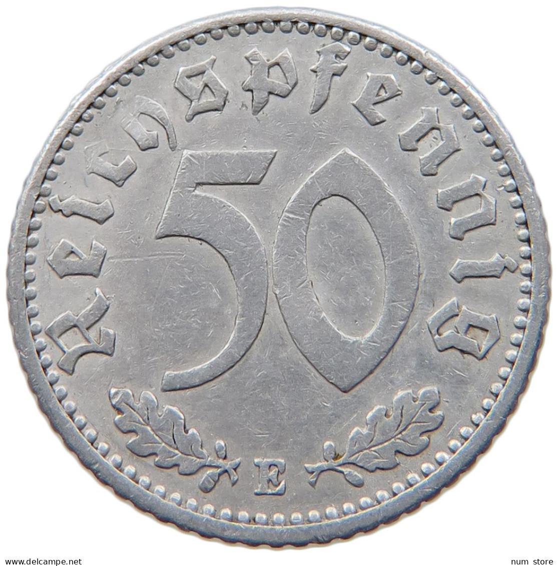 GERMANY 50 REICHSPFENNIG 1940 E #s095 0211 - 50 Reichspfennig