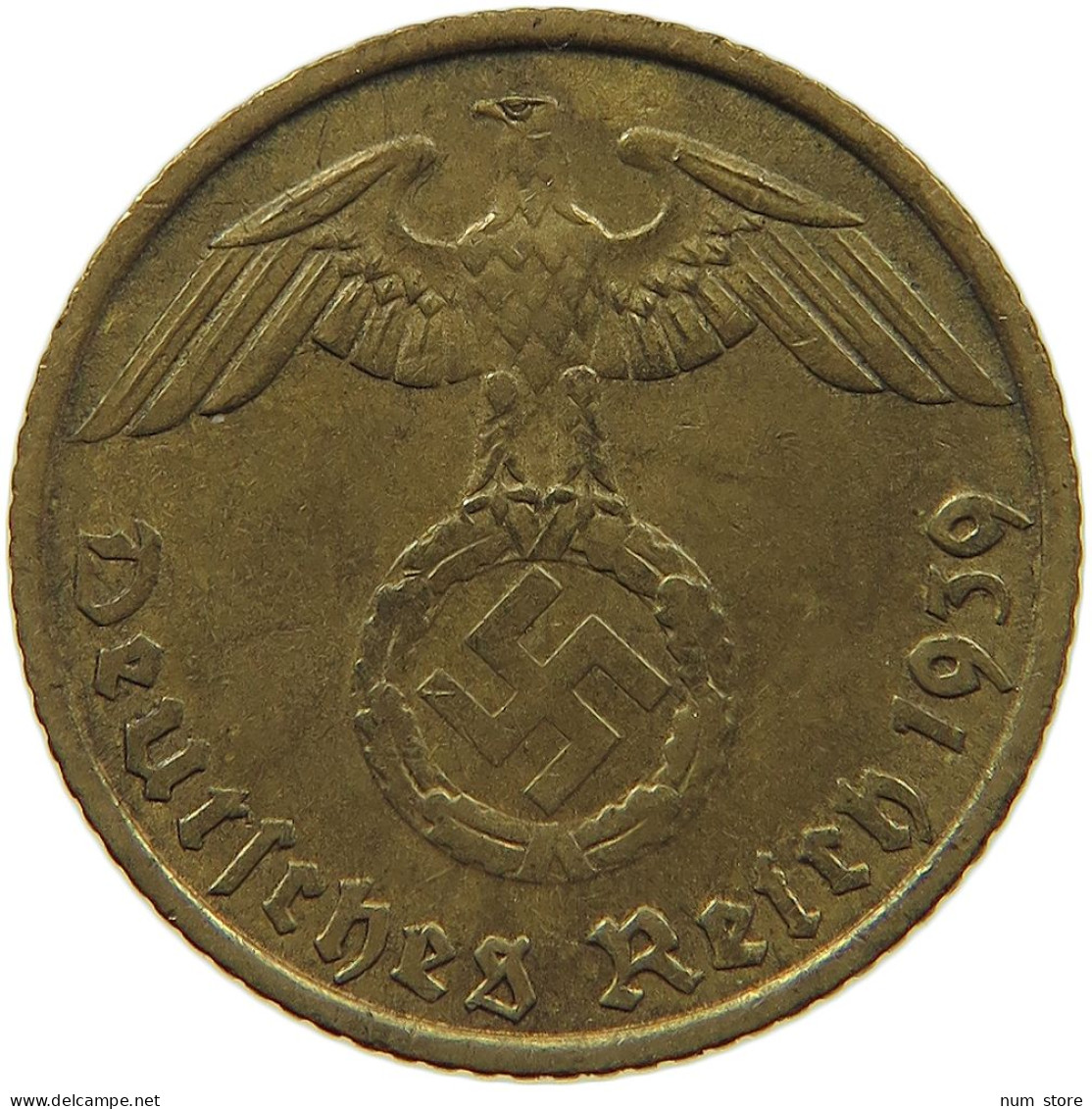 GERMANY 5 REICHSPFENNIG 1939 F #s091 0577 - 5 Reichspfennig